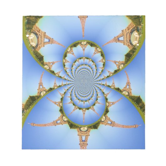 De magie van Parijs: geometrische Eiffeltoren Notitieblok (Voorkant)