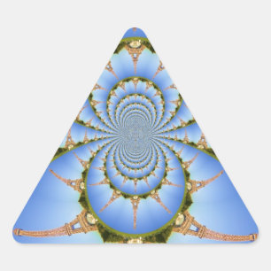 De magie van Parijs: geometrische Eiffeltoren Sticker