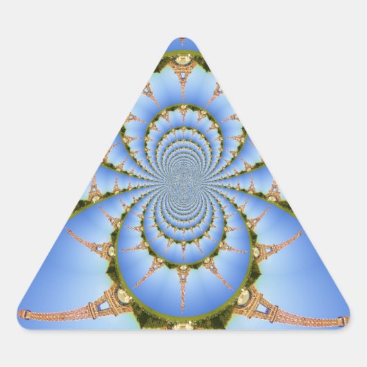 De magie van Parijs: geometrische Eiffeltoren Sticker (Voorkant)