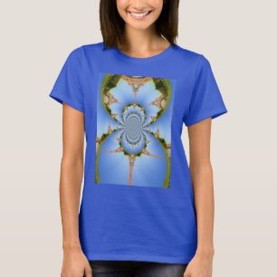 De magie van Parijs: geometrische Eiffeltoren T-shirt