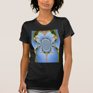 De magie van Parijs: geometrische Eiffeltoren T-shirt