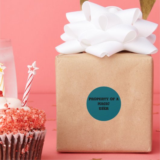 De magie van Sealing Ronde Sticker (Feest)