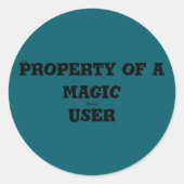 De magie van Sealing Ronde Sticker (Voorkant)