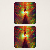 De magie van verbeelding vierkante visitekaartjes (Voorkant /achterkant)