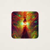 De magie van verbeelding vierkante visitekaartjes (Achterkant)