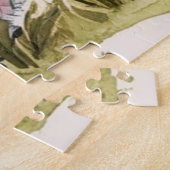 De magie van vriendschap Waterverf Wolf & Girl Legpuzzel (Zijkant)