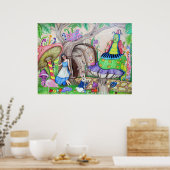 De Magie van Wonderland Poster (Keuken)