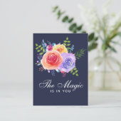 De magie zit in je Inspirerend bloem Briefkaart (Staand voorkant)