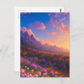 De magische allure van de kleurrijke vallei briefkaart (Voorkant / Achterkant)