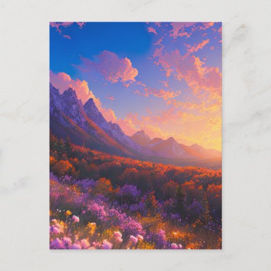 De magische allure van de kleurrijke vallei briefkaart (Voorkant)