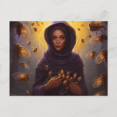 De magische bijenhouder briefkaart (Voorkant)