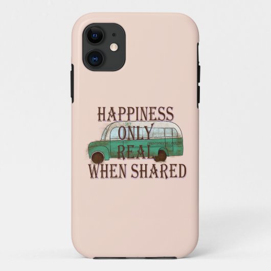 De Magische Bus: Geluk is alleen echt als het gede Case-Mate iPhone Case (Achterkant)