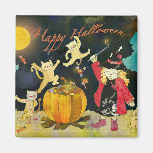 De Magische Cauldron van Little Witch: Halloween M Magneet