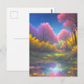 De magische charme van een kleurrijk zonovergoten  briefkaart (Voorkant / Achterkant)