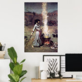 De Magische Cirkel van John William Waterhouse -18 Poster (Thuiskantoor)