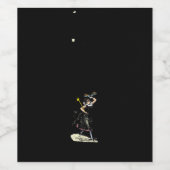 De magische damselfvrouw wijn etiket (Enkel label)