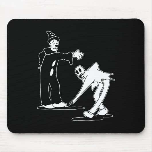 De magische dans van de Clown Ghost Muismat (Voorkant)