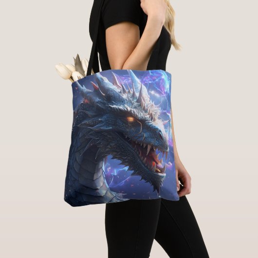 De magische draak tote bag (Dichtbij)