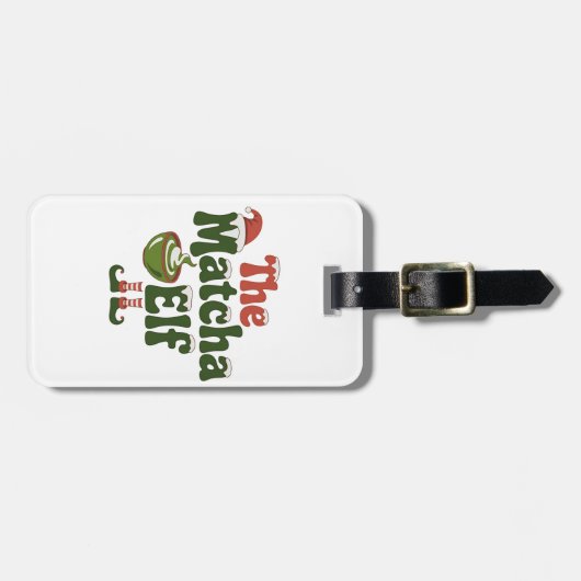 De magische Drink van de Matcha Elf Bagagelabel (Voorkant horizontaal)