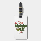 De magische Drink van de Matcha Elf Bagagelabel (Voorkant verticaal)