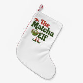 De magische Drink van de Matcha Elf Kleine Kerstsok (Voorkant (Hangend))