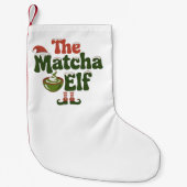 De magische Drink van de Matcha Elf Kleine Kerstsok (Voorkant)