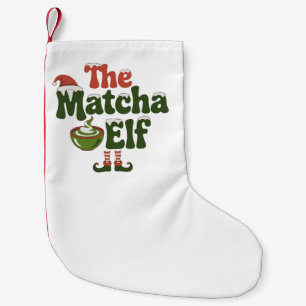 De magische Drink van de Matcha Elf Kleine Kerstsok
