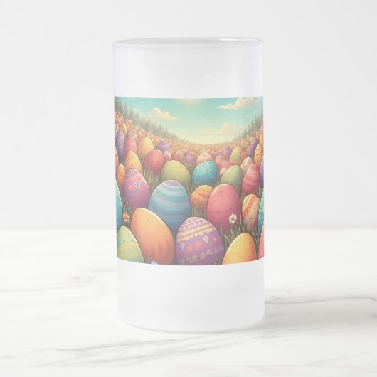 De magische Easterland Frosted Glass Beer Mok (Center)