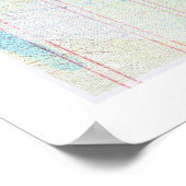 De Magische Elektrische Golden gate van san Franci Poster (Hoek)