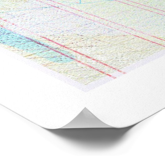 De Magische Elektrische Golden gate van san Franci Poster (Hoek)