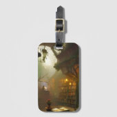 De Magische Fantastische Kunst van de Boekwinkel Bagagelabel (Voorkant (verticaal))