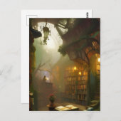 De Magische Fantastische Kunst van de Boekwinkel Briefkaart (Voorkant / Achterkant)