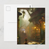 De Magische Fantastische Kunst van de Boekwinkel Briefkaart (Voorkant / Achterkant)