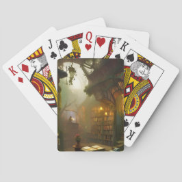 De Magische Fantastische Kunst van de Boekwinkel Pokerkaarten