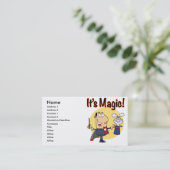 de magische gekke goochelaar visitekaartje (Staand voorkant)