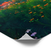 De magische gloed van de gouden boom poster (Hoek)