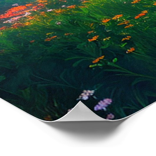 De magische gloed van de gouden boom poster (Hoek)