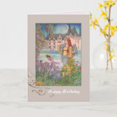 De magische groet van de Verjaardag van de Douane Kaart (Gele Bloem)