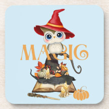 De magische heks uil Herfst thema