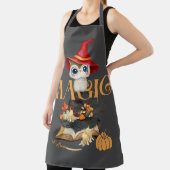 De magische heks uil Herfst thema Schort (Insitu)