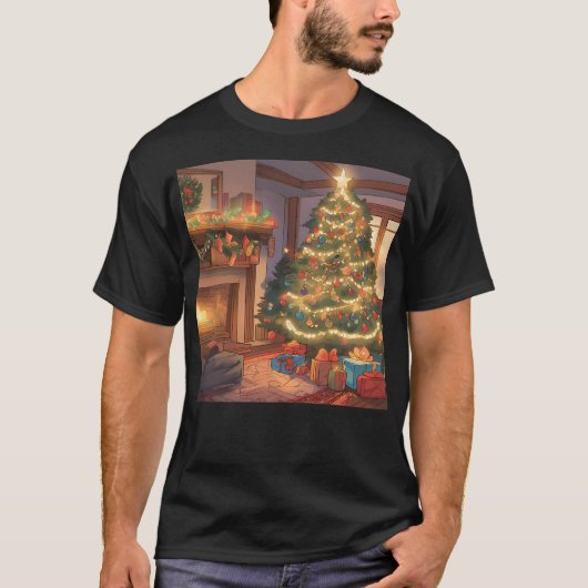 De magische kerstboom t-shirt (Voorkant)