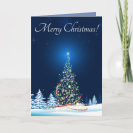 De magische Kerstkaart van de Boom Feestdagen Kaart