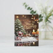 De magische kerstreis van de Kerstman Briefkaart (Staand voorkant)