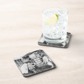 De magische lantaarn, c.1870 (b/w foto) bier onderzetter (Rechterzijde)