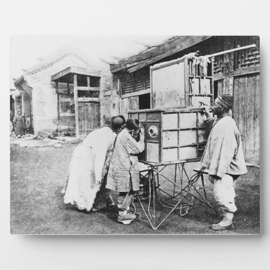 De magische lantaarn, c.1870 (b/w foto) fotoplaat (Voorkant)