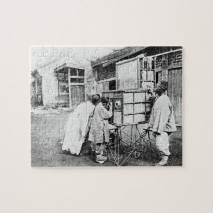 De magische lantaarn, c.1870 (b/w foto) legpuzzel