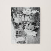 De magische lantaarn, c.1870 (b/w foto) legpuzzel (Verticaal)