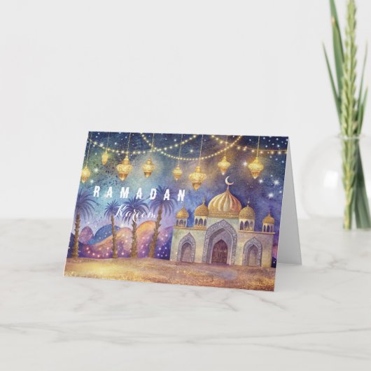 De magische nacht van het Ramadan Briefkaart (Voorkant)