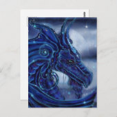 De 'Magische Night' Drakenfantasie van Renee Lavoi Briefkaart (Voorkant / Achterkant)
