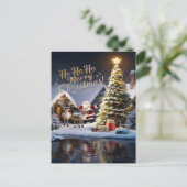 De magische rendiervlucht van de Kerstman Briefkaart (Staand voorkant)